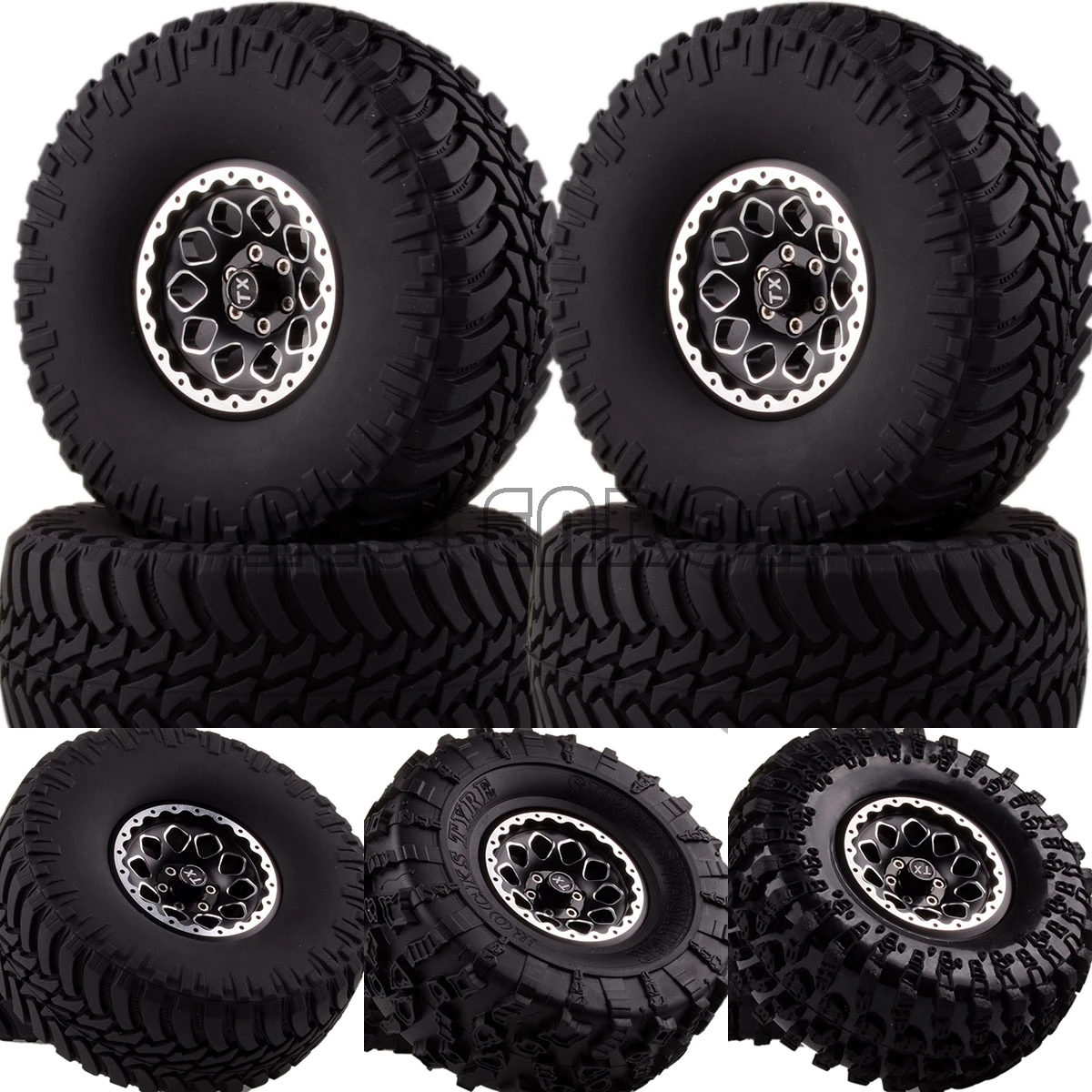 NEW ENRON 1:10 SET 2.2" Beadlock Wheels & Tires 2021 FOR 1/10 Crawler AXIAL Traxxas Tamiya HPI
NEW ENRON 1:10 SET 2.2" Beadlock Wheels & Tires 2021 FOR 1/10 Crawler AXIAL Traxxas Tamiya HPI