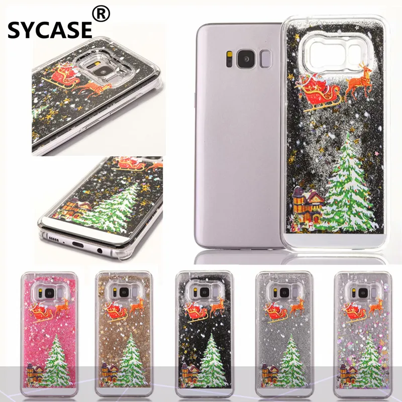 SYCASE New Christmas Dynamic star Quicksand For Samsung S5 S6 S7 edge S8 Plus Elk Sleigh Tree Santa Claus pattern Phone case
SYCASE New Christmas Dynamic star Quicksand For Samsung S5 S6 S7 edge S8 Plus Elk Sleigh Tree Santa Claus pattern Phone case
