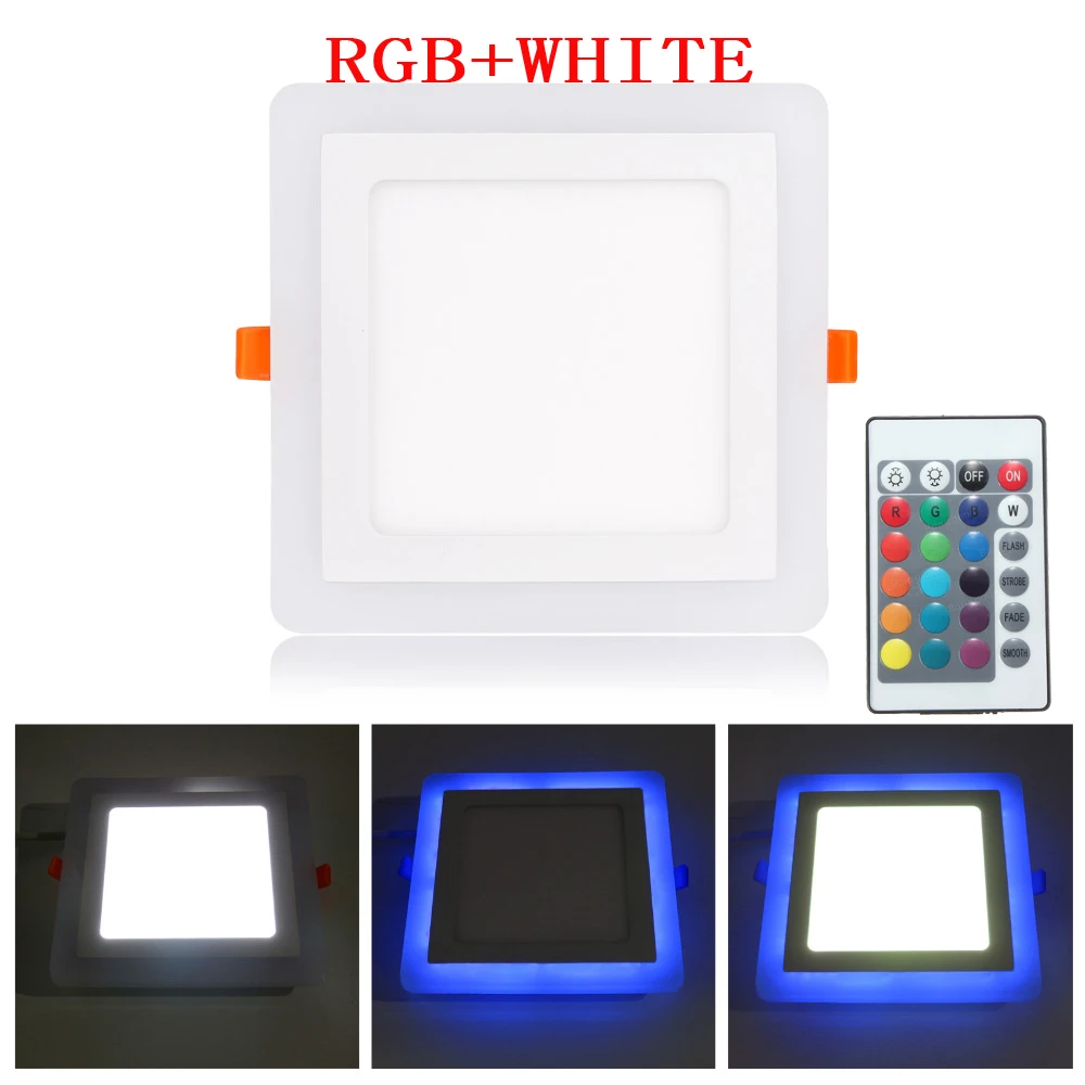NEW Ultra Thin LED Down Light Lamp 6W 9W 16W 24W Dual Color LED Panel Light RGB Slim Square LED Panel Light for Home
NEW Ultra Thin LED Down Light Lamp 6W 9W 16W 24W Dual Color LED Panel Light RGB Slim Square LED Panel Light for Home