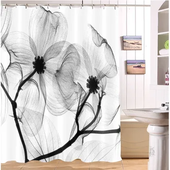 Waterproof X-Ray Flower Shadow Shower Curtains Bathroom Curtain Eco-Friendly Polyester Fabric for Art Work Bathtub Home Decor
Waterproof X-Ray Flower Shadow Shower Curtains Bathroom Curtain Eco-Friendly Polyester Fabric for Art Work Bathtub Home Decor