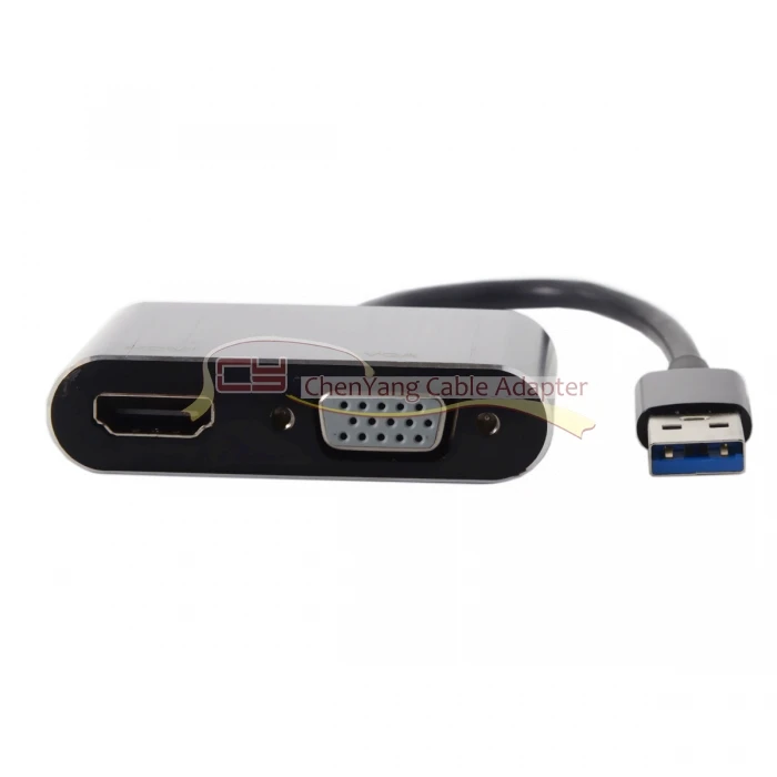 CY USB 3.0 & 2.0 to HDMI VGA HDTV Adapter Cable External Graphics Card for Windows Laptop | Компьютеры и офис