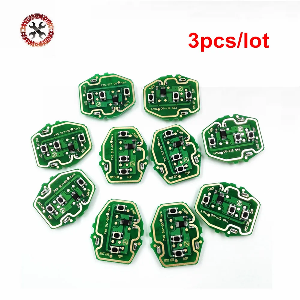 3pcs/lot New Keyless Entry EWS Remote Control Circuit Board 3 Button 315MHZ/433 for BMW E46 Free Shipping
3pcs/lot New Keyless Entry EWS Remote Control Circuit Board 3 Button 315MHZ/433 for BMW E46 Free Shipping