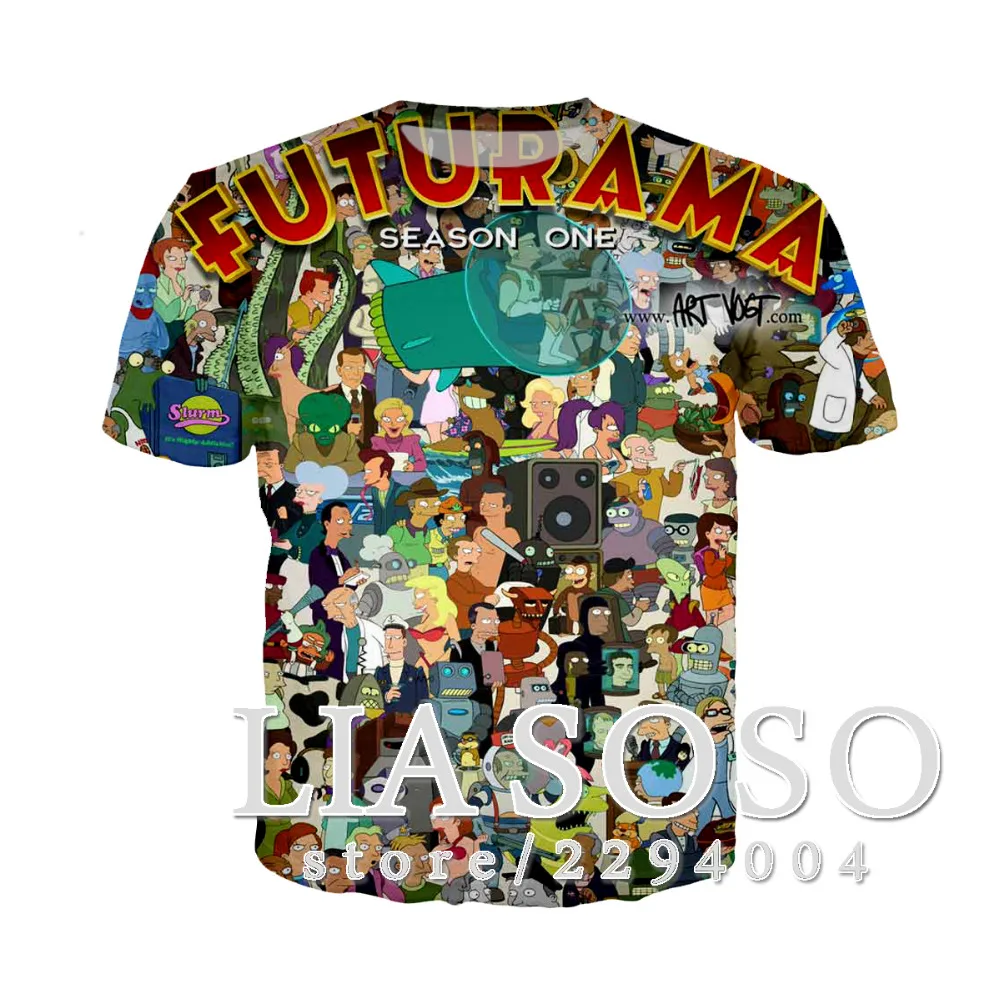 New arrive fashion cartoon Futurama t shirt men women 3D print t-shirts Harajuku short sleeve tshirt streetwear summer tops
New arrive fashion cartoon Futurama t shirt men women 3D print t-shirts Harajuku short sleeve tshirt streetwear summer tops