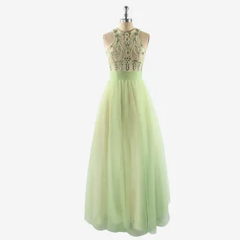 2019 Sexy Sage Sleeveless Halter Zipper Floor-length Sequins Lace Beading Crystal Bow Pleat Tulle Formal Prom Dress Evening
2019 Sexy Sage Sleeveless Halter Zipper Floor-length Sequins Lace Beading Crystal Bow Pleat Tulle Formal Prom Dress Evening