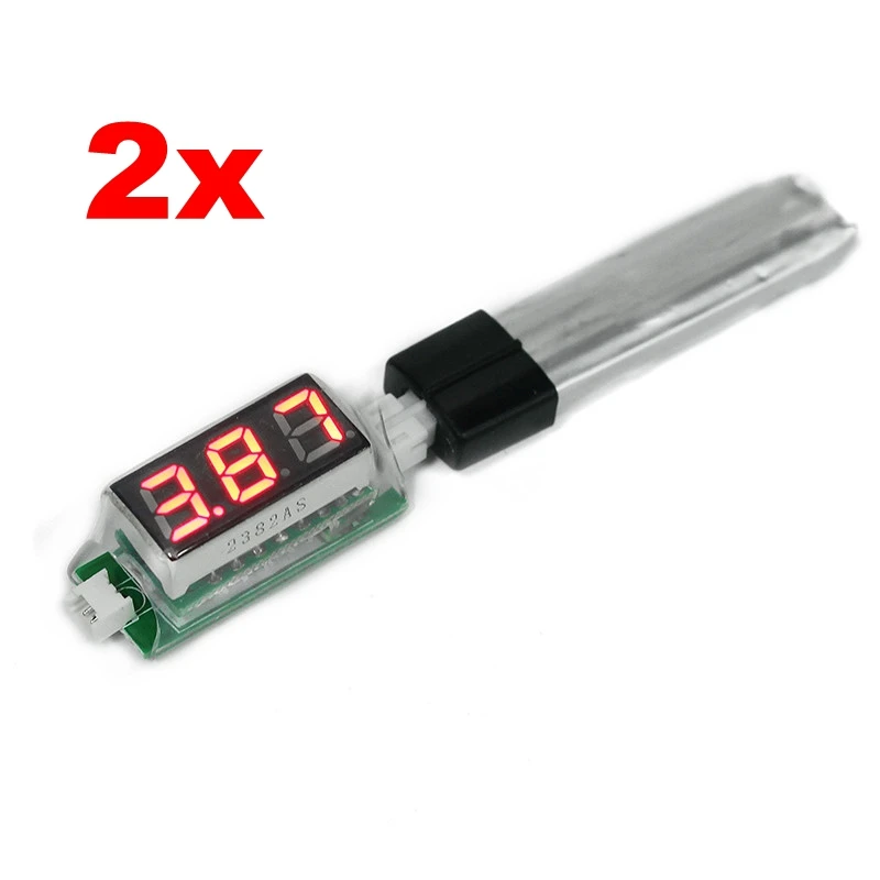 2pcs PH2.0 PH1.25 1S Battery Voltage Vlotmeter Tester Indicator for Blade Mini QX CPX Tiny V911 RC Helicopter Drones Quadcopter
2pcs PH2.0 PH1.25 1S Battery Voltage Vlotmeter Tester Indicator for Blade Mini QX CPX Tiny V911 RC Helicopter Drones Quadcopter