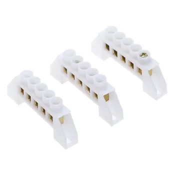 3PCS White Bridge Design Zero Line 5Position Copper Grounding Strip Terminal Block Connector
3PCS White Bridge Design Zero Line 5Position Copper Grounding Strip Terminal Block Connector