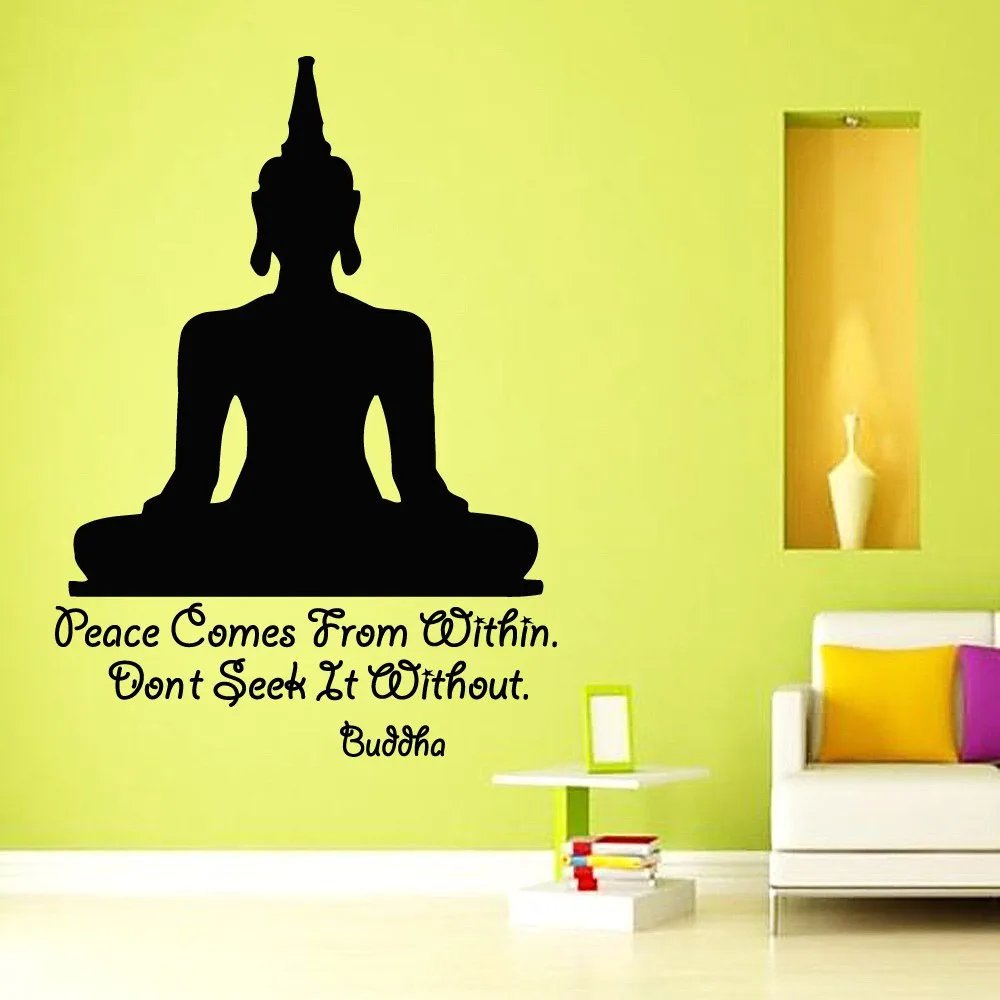 ZOOYOO Peace Comes From Within Quotes Wall Decal Art Yoga Meditation Pose Buddha Wall Sticker Home Decor
ZOOYOO Peace Comes From Within Quotes Wall Decal Art Yoga Meditation Pose Buddha Wall Sticker Home Decor