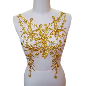BI.Dw.M Gods GIFT,Yellow Beaded Rhinestone Embroidery Applique Patches 28x49cm For Sew On Wedding Bridal Dresses Costumes Decor
BI.Dw.M Gods GIFT,Yellow Beaded Rhinestone Embroidery Applique Patches 28x49cm For Sew On Wedding Bridal Dresses Costumes Decor