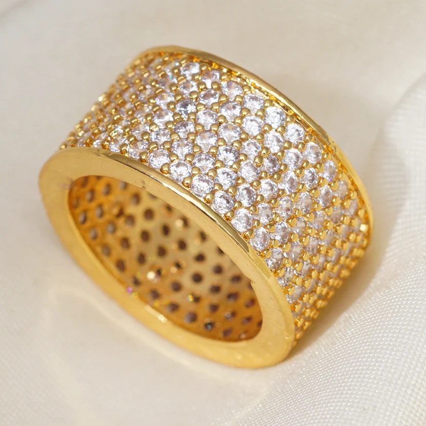 Gold Filled Big Ring for Women Micro Pave Cubic Zirconia Ladies Ring Wedding party Fashion Dubai Jewelry Gift Dropshipping
Gold Filled Big Ring for Women Micro Pave Cubic Zirconia Ladies Ring Wedding party Fashion Dubai Jewelry Gift Dropshipping