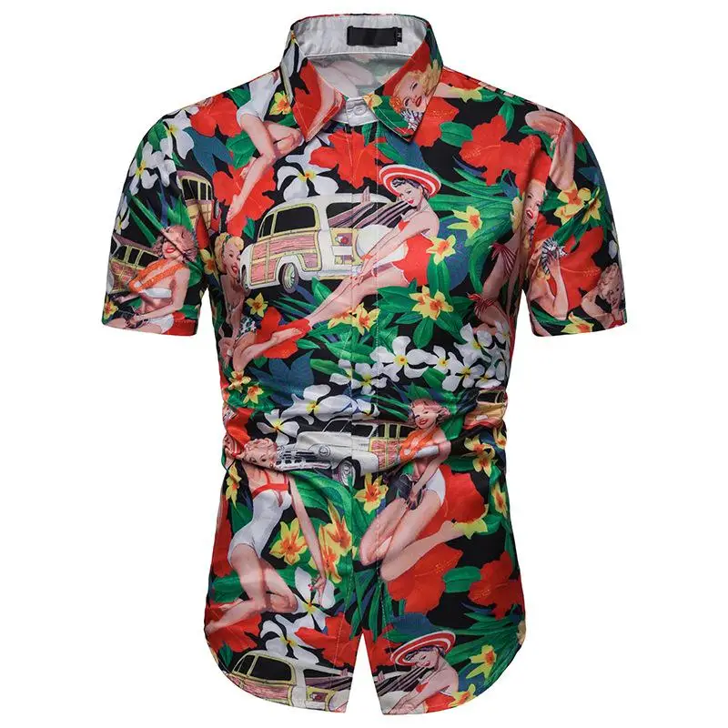 Flower Shirt Men's Clothing Hip Hop Casual Beach Hawaii Short Sleeve Social Shirt for Men Blouse Male Summer
Flower Shirt Men's Clothing Hip Hop Casual Beach Hawaii Short Sleeve Social Shirt for Men Blouse Male Summer