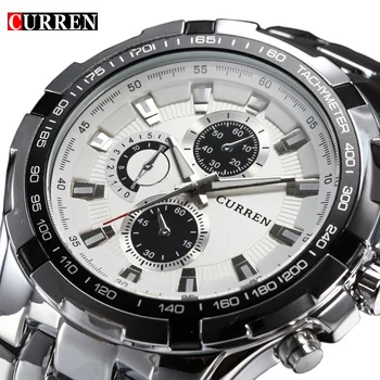 Curren Luxury full stainless steel Men quartz Watches