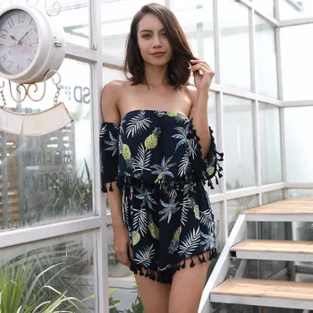 New summer fashion personality sexy casual women's jumpsuit sling wrapped chest tassel beach high waist women's jumpsuit
New summer fashion personality sexy casual women's jumpsuit sling wrapped chest tassel beach high waist women's jumpsuit
