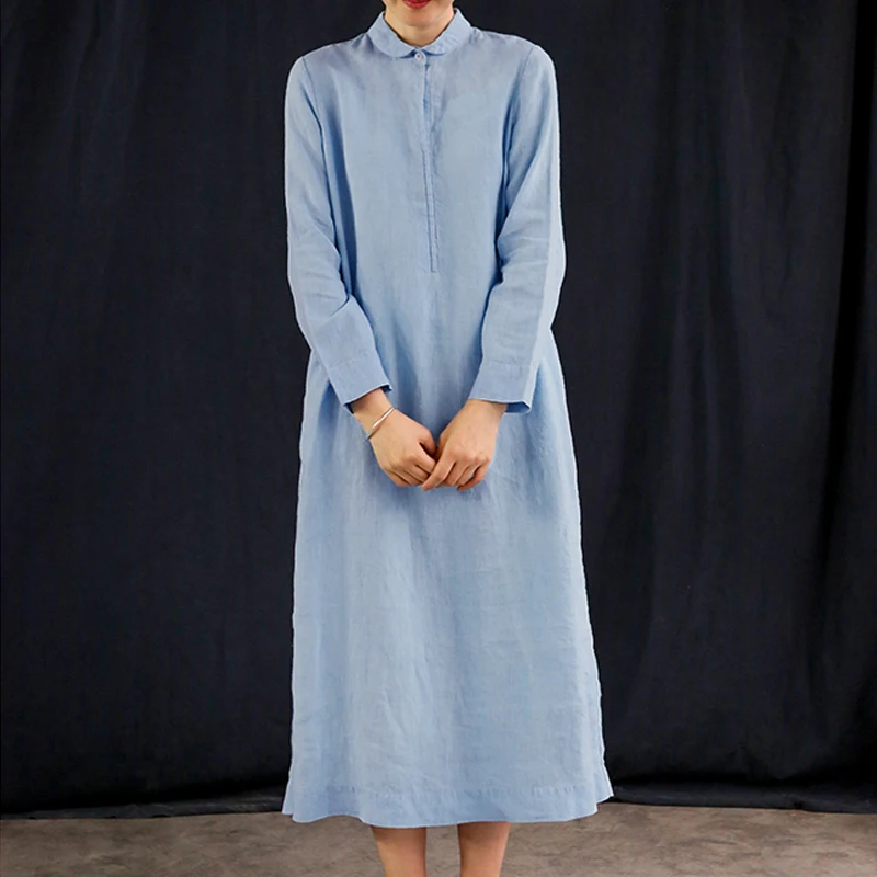 Celmia Women Vintage Linen Dress 2019 Spring Autumn Lapel Long Sleeve Shirt Dresses Casual Loose Pockets Midi Vestidos Plus Size
Celmia Women Vintage Linen Dress 2019 Spring Autumn Lapel Long Sleeve Shirt Dresses Casual Loose Pockets Midi Vestidos Plus Size