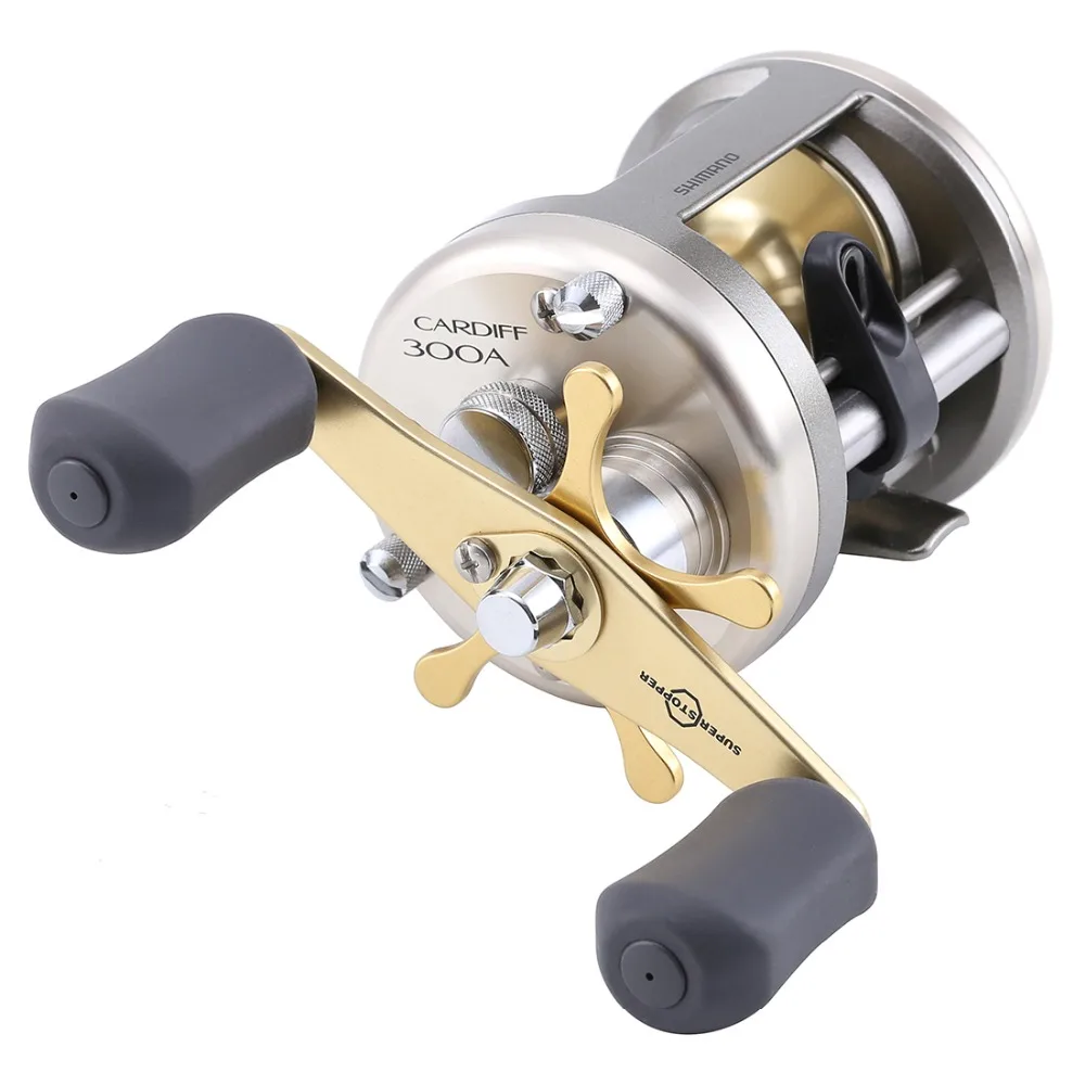 

New Shimano Cardiff 200A 201A 300A 301A 400A 401A Baitcasting Fishing Reel 4+1BB 5.8:1 Saltwater TROLLING Drum Fishing reel