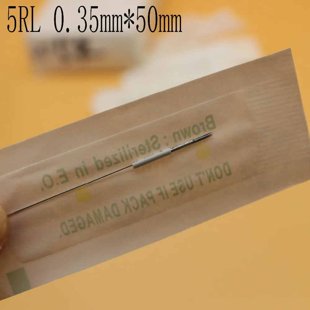 500pcs 5RL 0.35mm*50mm Diameter Sterilized Traditional Makeup Eyebrow Tattoo Needle For Permanent Makeup Machine Eyebrow Lips
500pcs 5RL 0.35mm*50mm Diameter Sterilized Traditional Makeup Eyebrow Tattoo Needle For Permanent Makeup Machine Eyebrow Lips