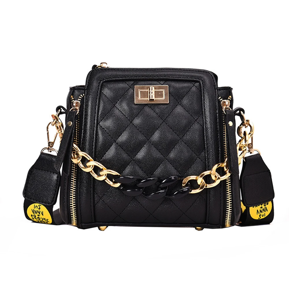 YIQIN BERYL Fashion Bags for Women Solid Crossbody Bag Chic Handbag High Quality PU Leather Women Bag Sweet Ladies Chain Handbag