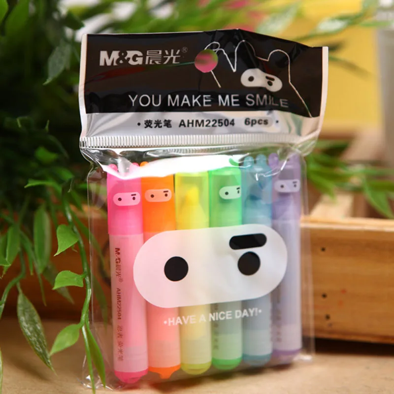 6pcs /Set Kawaii Rabbit Colorful Highlighter Marker Pen Drawing Shool Office Supply Student Stationery Set
6pcs /Set Kawaii Rabbit Colorful Highlighter Marker Pen Drawing Shool Office Supply Student Stationery Set