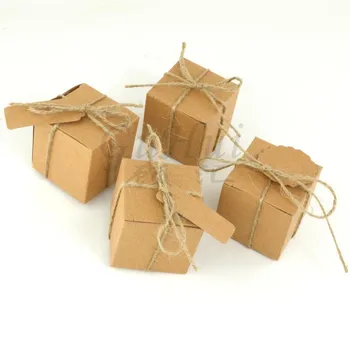 50Pcs/lot Square Wedding Candy Box with tag retro kraft paper candy bag packaging carton party Gifts for Guests Burlap Twine
50Pcs/lot Square Wedding Candy Box with tag retro kraft paper candy bag packaging carton party Gifts for Guests Burlap Twine