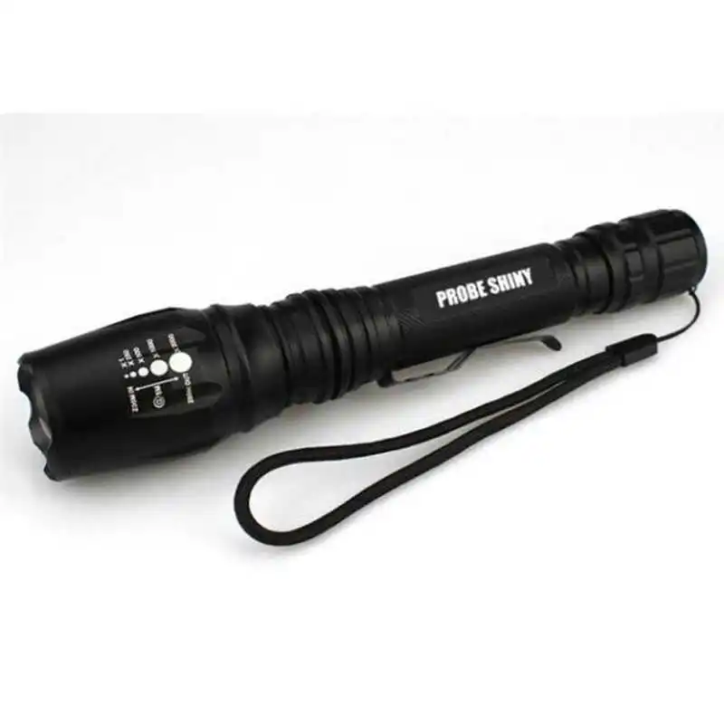 Super Bright XM-L T6 LED Adjustable Focus powerful led flashlight Rechargeable Flashlight Torch nitecore 18650 #4S7 (4)