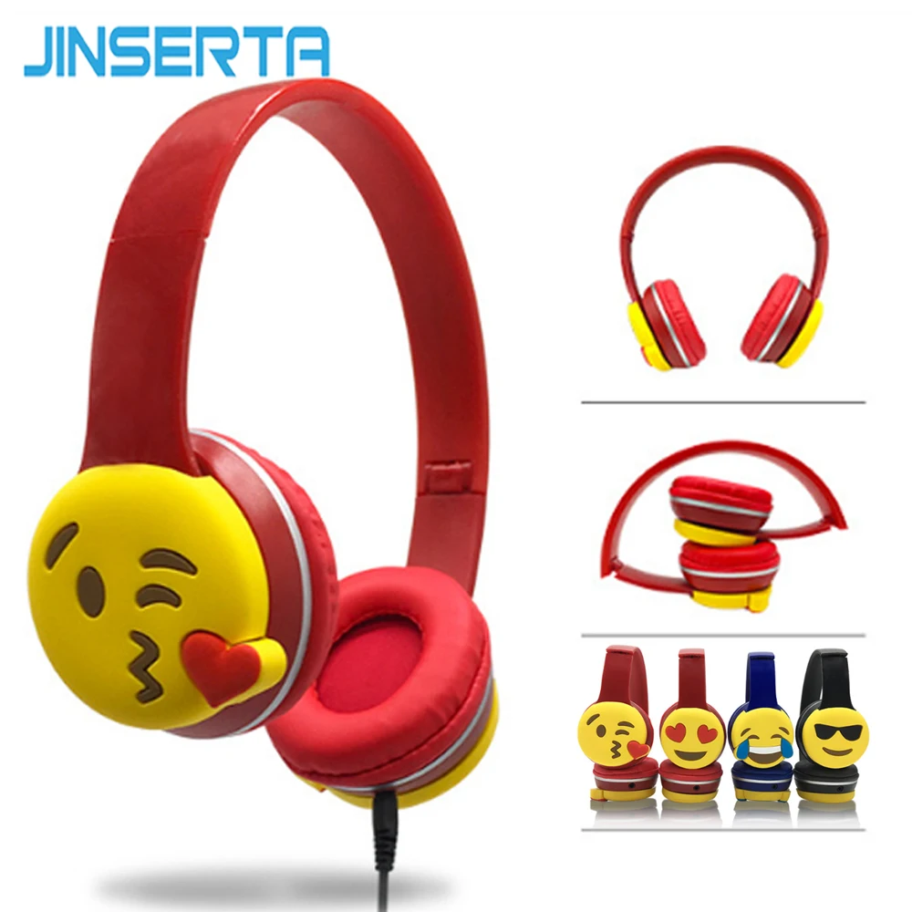 JINSERTA 2019 Kids Headphone Foldable Cartoon Eemoji Earphone Children Headset Wired Music Gaming Headphones for boys girls Gift
JINSERTA 2019 Kids Headphone Foldable Cartoon Eemoji Earphone Children Headset Wired Music Gaming Headphones for boys girls Gift