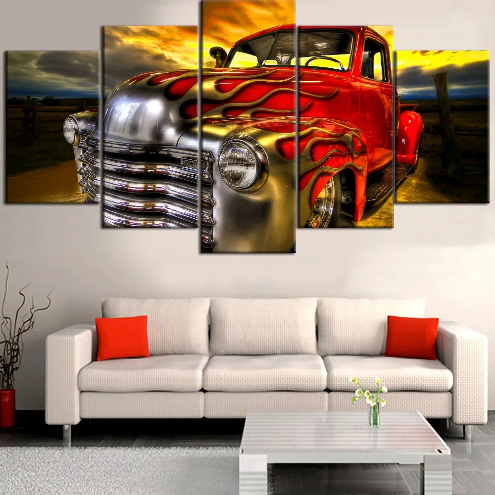 Hot Sell 5 Pieces HD Printed Painting Vintage Red Truck Animation Poster Home For Modern Decorative Bedroom Wall Art Framework
Hot Sell 5 Pieces HD Printed Painting Vintage Red Truck Animation Poster Home For Modern Decorative Bedroom Wall Art Framework