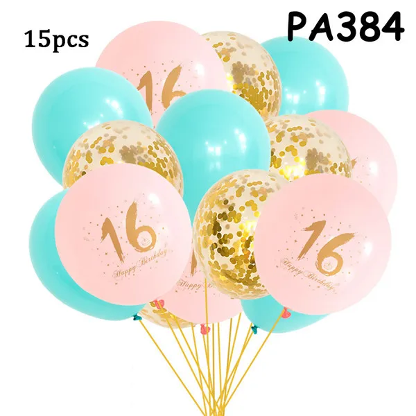 Air Balloon Gold Black 16 18 Balloons 18 Years Birthday Ballon Party Helium Birthday Party Decorations 18th Party Favors PAT51 (11)