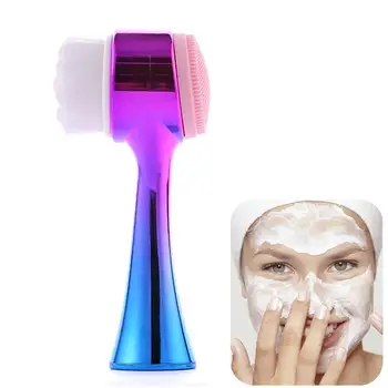 3D Double Sided Multifunctional Silicone Face Cleanser Facial Cleansing Brush Portable Face Cleaning Massage Tool Facial Brush
3D Double Sided Multifunctional Silicone Face Cleanser Facial Cleansing Brush Portable Face Cleaning Massage Tool Facial Brush