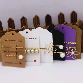 50pcs Hair Clip Card 4 Colors Black/White/Kraft/Purple Jewelry Paperboard Newest Design Hot Selling Custom Logo Need Pay Extra
50pcs Hair Clip Card 4 Colors Black/White/Kraft/Purple Jewelry Paperboard Newest Design Hot Selling Custom Logo Need Pay Extra