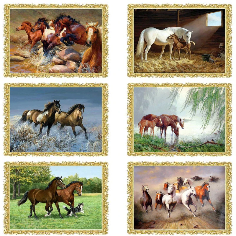 5d Diy Diamond Painting Cross Stitch animal stickers Diamond Embroidery horses Crystal Diamond Mosaic Pictures Needlework fc1775
5d Diy Diamond Painting Cross Stitch animal stickers Diamond Embroidery horses Crystal Diamond Mosaic Pictures Needlework fc1775