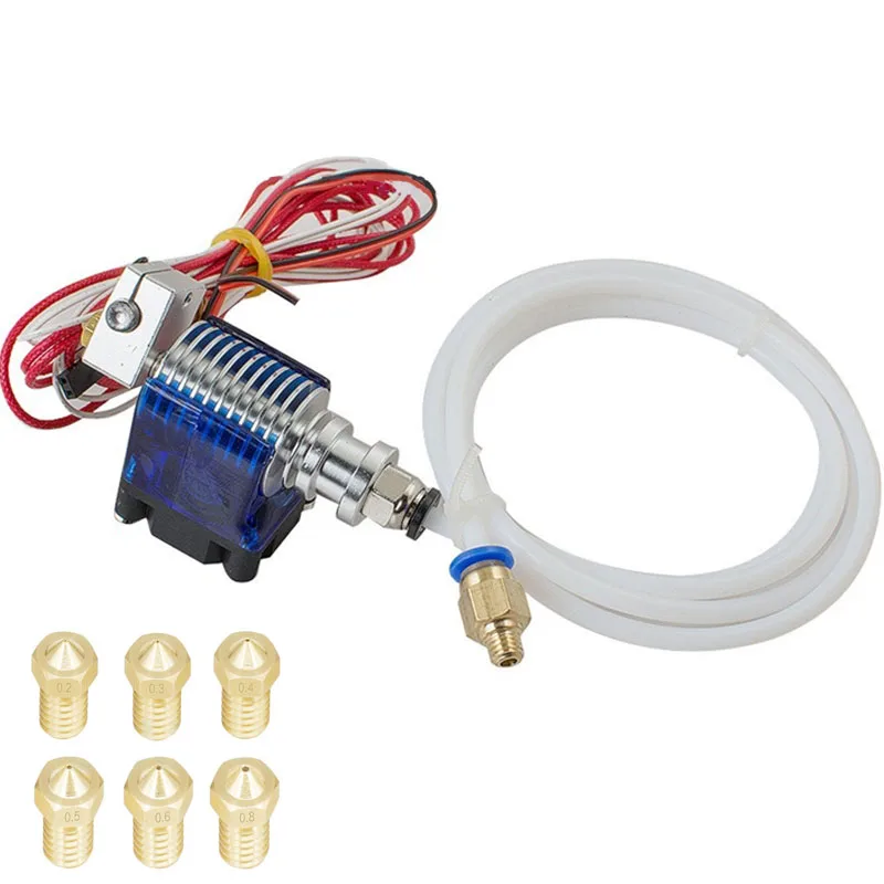 V6 Extruder Kit J-head Metal Extruder 3D Printer Case with Fan Cover PTFE 0.2-08mm,1.75mm 3mm
V6 Extruder Kit J-head Metal Extruder 3D Printer Case with Fan Cover PTFE 0.2-08mm,1.75mm 3mm