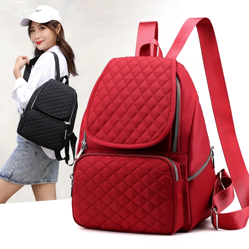 Women Leisure Nylon lattice Backpack for Teenagers Girls Ladies Travel Backpack Female High Quality Rucksack Schoolbag Feminina
Women Leisure Nylon lattice Backpack for Teenagers Girls Ladies Travel Backpack Female High Quality Rucksack Schoolbag Feminina