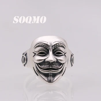 SOQMO 100% Real 925 Pure Silver Punk Ghost Open Adjustable Ring for Men or Women Cool Jewelry Gift SQM064
SOQMO 100% Real 925 Pure Silver Punk Ghost Open Adjustable Ring for Men or Women Cool Jewelry Gift SQM064