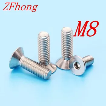 50pcs DIN7991 M8*12/16/20/25/30/35/40 8mm stainless steel allen head Hex socket flat head countersunk screw
50pcs DIN7991 M8*12/16/20/25/30/35/40 8mm stainless steel allen head Hex socket flat head countersunk screw