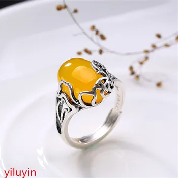 KJJEAXCMY Boutique jewelry S990 silver, Korean version, antique topaz, carp, Xiangyun, pure silver, ladies' rings.
KJJEAXCMY Boutique jewelry S990 silver, Korean version, antique topaz, carp, Xiangyun, pure silver, ladies' rings.