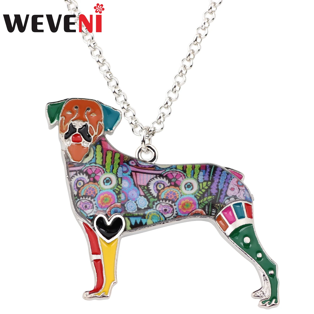 WEVENI Enamel Alloy Rottweiler Dog Necklace Chain Collar Fashion Animal Jewelry For Women Girls Pet Lovers Gift Bijoux Drop Ship
WEVENI Enamel Alloy Rottweiler Dog Necklace Chain Collar Fashion Animal Jewelry For Women Girls Pet Lovers Gift Bijoux Drop Ship