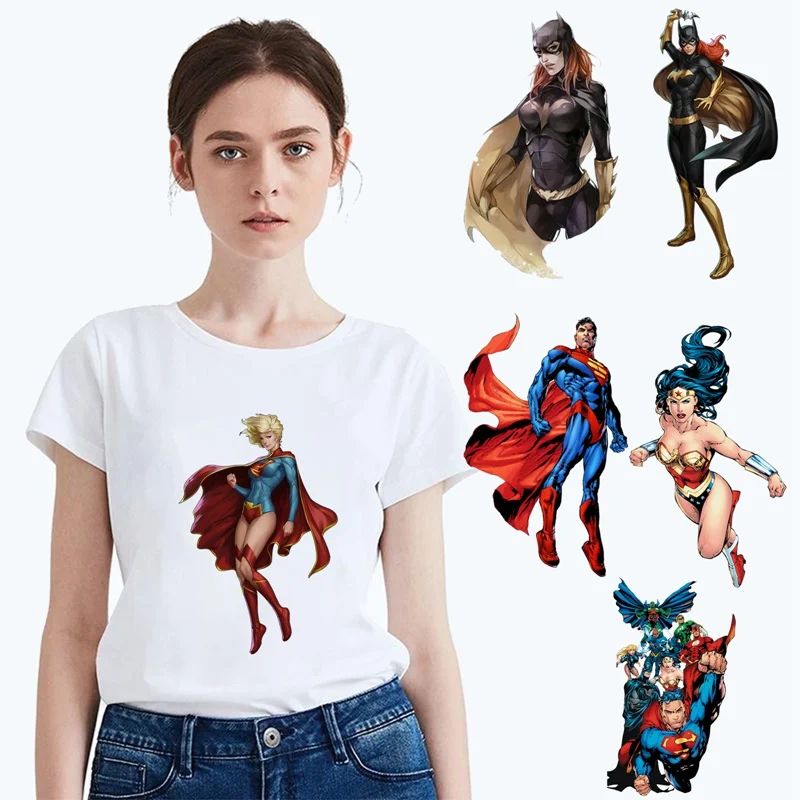 Plus Size Summer DC Cartoon Superman Batman Pattern Modal Women's Modal O-neck Short Sleeve Leisure fashion Cotton White T-Shirt
Plus Size Summer DC Cartoon Superman Batman Pattern Modal Women's Modal O-neck Short Sleeve Leisure fashion Cotton White T-Shirt