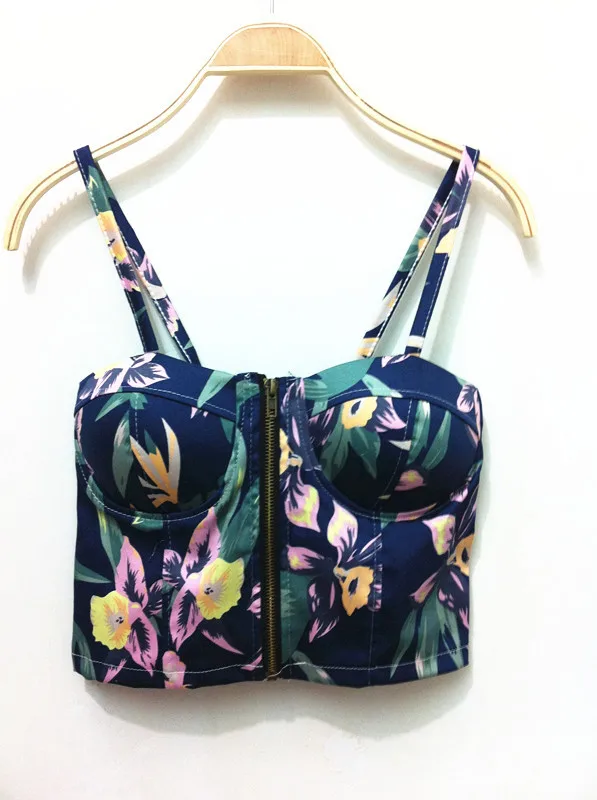 women 2017 harajuku bustier crop top corset bralette top Vintage Floral and Polka Dot Print Bustier Crop Top Cropped Camisole
women 2017 harajuku bustier crop top corset bralette top Vintage Floral and Polka Dot Print Bustier Crop Top Cropped Camisole