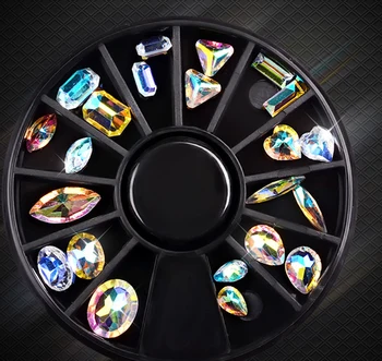 1 Wheel Nail Crystal AB Rhinestones Clear 3D Mix-Shape Triangle/rectangle/Heart/Raindrop Shape DIY Charm Nail Tips Gem Accessory
1 Wheel Nail Crystal AB Rhinestones Clear 3D Mix-Shape Triangle/rectangle/Heart/Raindrop Shape DIY Charm Nail Tips Gem Accessory