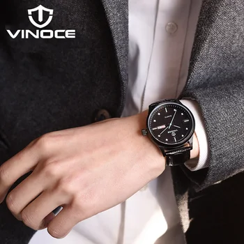 VINOCE Genuine Leather Mens Watches Luxury Calendar Week Display Band Men Clock Quartz Watches 2019 Relogio Masculino #633277
VINOCE Genuine Leather Mens Watches Luxury Calendar Week Display Band Men Clock Quartz Watches 2019 Relogio Masculino #633277