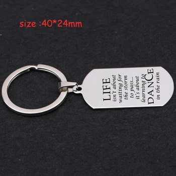 Keychain Engraved Life Isn't About Waiting For The Strom To Pass It's About Learning To Dance In The Rain Inspirationa Gift
Keychain Engraved Life Isn't About Waiting For The Strom To Pass It's About Learning To Dance In The Rain Inspirationa Gift