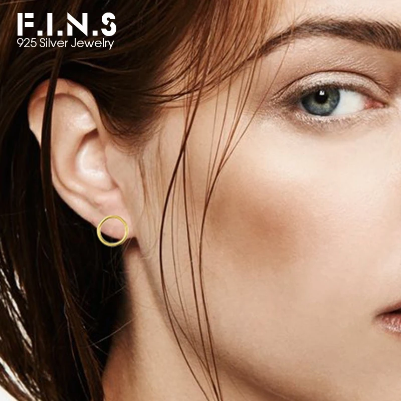 F.I.N.S 925 Sterling Silver Stud Earrings Minimalist Jewelry Round Circle Stud Earrings Geometry Fine Jewelry for Women Gifts
F.I.N.S 925 Sterling Silver Stud Earrings Minimalist Jewelry Round Circle Stud Earrings Geometry Fine Jewelry for Women Gifts