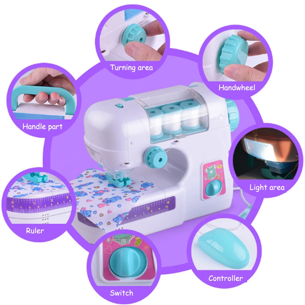 Simulation Toy Cloth Sewing Machine Household Furniture Pretend Play Designer Toys For Children Intelligence Activity Girl Gift
Simulation Toy Cloth Sewing Machine Household Furniture Pretend Play Designer Toys For Children Intelligence Activity Girl Gift