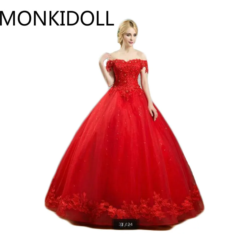 Saudi Arabia ball gown red lace appliques weding dress sweetheart neckline beading crystals elegant wedding gowns hot sale
Saudi Arabia ball gown red lace appliques weding dress sweetheart neckline beading crystals elegant wedding gowns hot sale