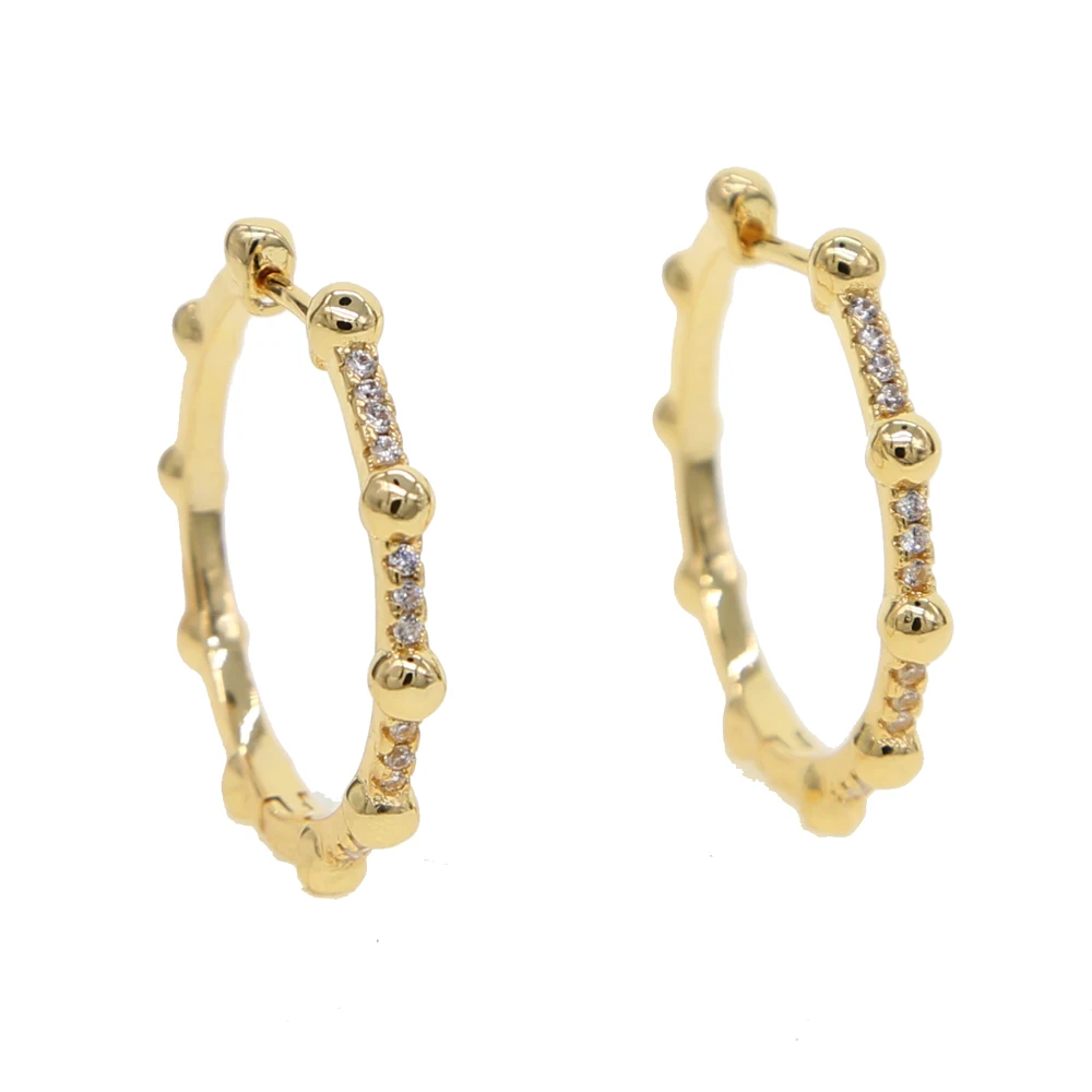 brass hoop earring H (2)