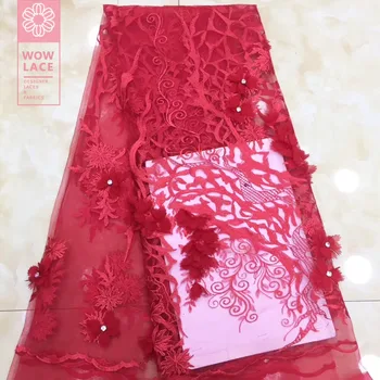 Latest Fashion African Stones Lace Fabric With 3D Flower Applique In Red Color India Guipure Rhinestones Voile Mesh Tulle Lace
Latest Fashion African Stones Lace Fabric With 3D Flower Applique In Red Color India Guipure Rhinestones Voile Mesh Tulle Lace