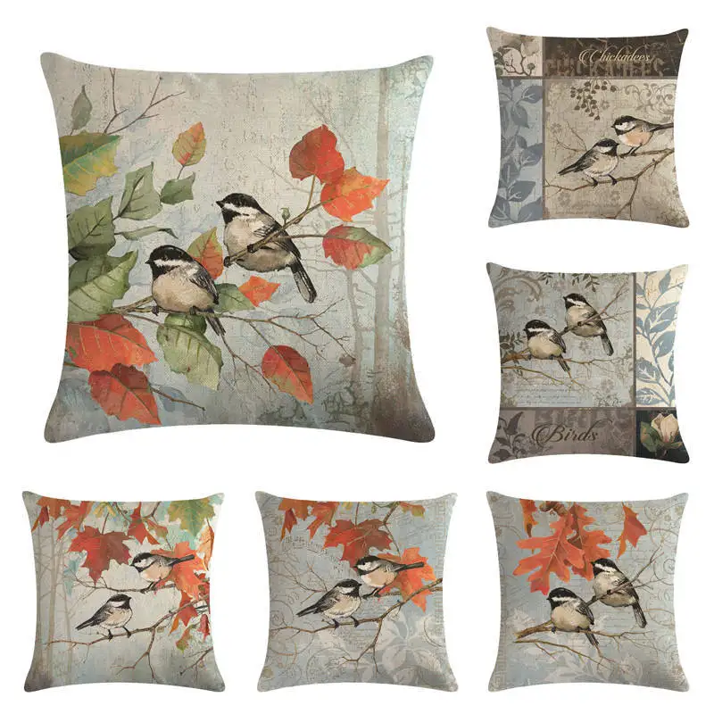 vintage birds linen/cotton cushion cover and sofa pillow case European and American Home decorative Throw pillow cover 45cm*45cm 
vintage birds linen/cotton cushion cover and sofa pillow case European and American Home decorative Throw pillow cover 45cm*45cm