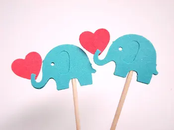 teal elephant cupcake toppers with hearts baby shower birthday Food Picks toothpicks wedding bridal shower cake decorations
teal elephant cupcake toppers with hearts baby shower birthday Food Picks toothpicks wedding bridal shower cake decorations