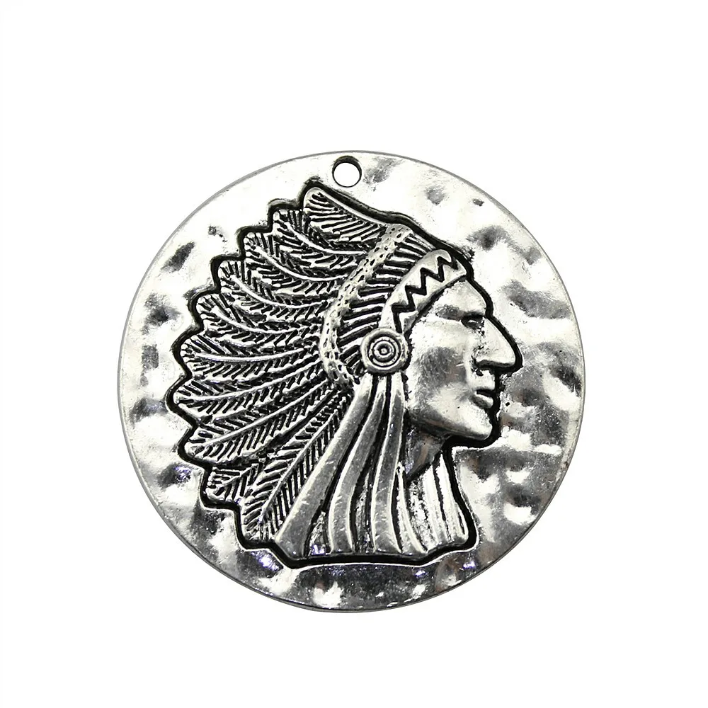 WYSIWYG 1pcs 42x42mm Indian Chief Head Tag Charm Antique Silver Round Indian Chief Pendants Charm Indian Chief Head
WYSIWYG 1pcs 42x42mm Indian Chief Head Tag Charm Antique Silver Round Indian Chief Pendants Charm Indian Chief Head