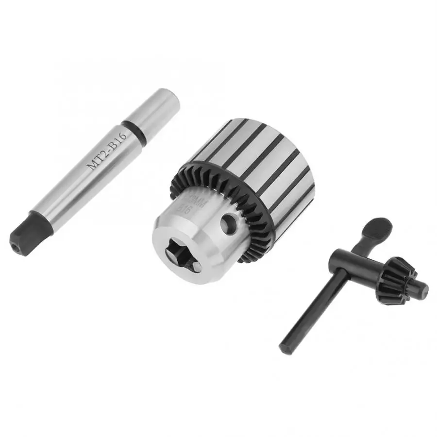 1-13mm Capacity Carbide Steel MT2-B16 Arbor Key Type Drill Chuck Mini Lathe Tool Lathe Drill Chuck
1-13mm Capacity Carbide Steel MT2-B16 Arbor Key Type Drill Chuck Mini Lathe Tool Lathe Drill Chuck