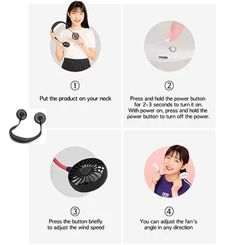 Hot TTKK Multi-Functional Rechargeable Hanging Mini Fan Head Neckband Fan Portable Mini Usb Fan Air Cooling Fan For Home(White
Hot TTKK Multi-Functional Rechargeable Hanging Mini Fan Head Neckband Fan Portable Mini Usb Fan Air Cooling Fan For Home(White